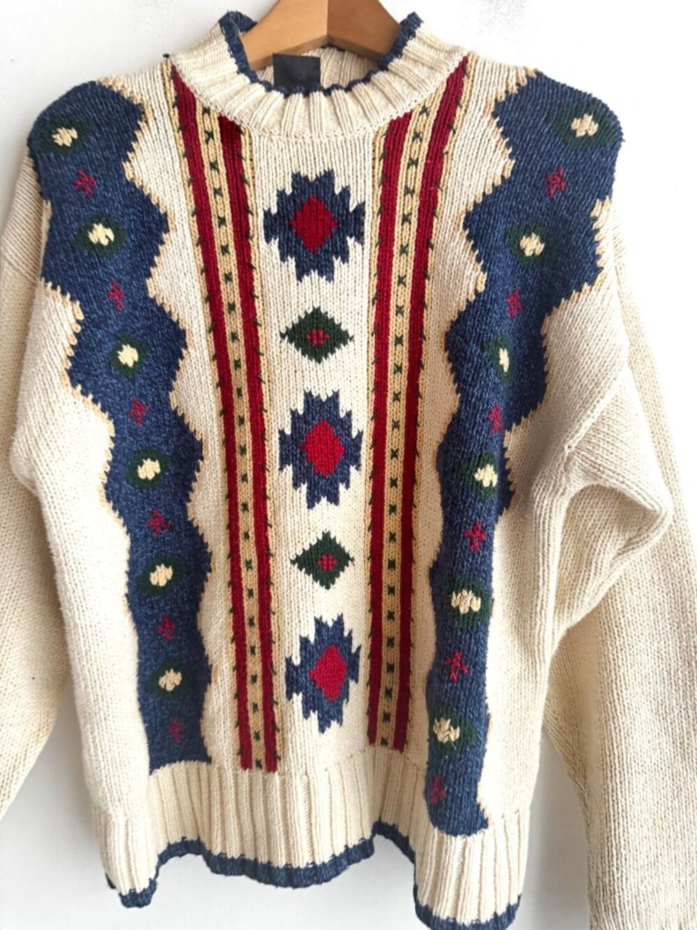 Vintage Liz Wear Southwestern Boho Sweater M - Picture 2 of 5